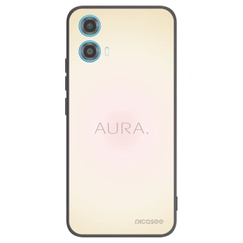 Picasee Motorola Moto G34 5G Hülle - Schwarzes Silikon - Aura