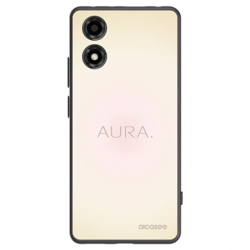 Picasee Motorola Moto E14 Hülle - Schwarzes Silikon - Aura