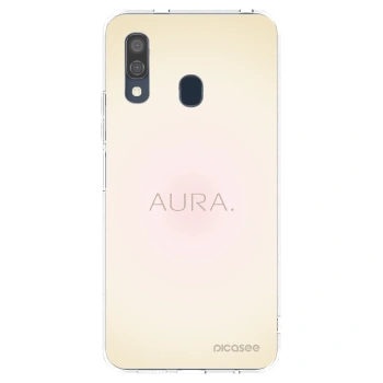 Picasee Samsung Galaxy A40 A405F Hülle - Transparentes Silikon - Aura