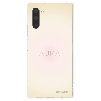Picasee Samsung Galaxy Note 10 N970F Hülle - Transparentes Silikon - Aura