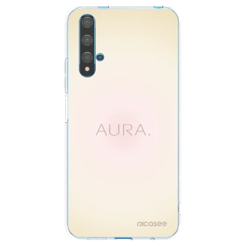 Picasee Huawei Nova 5T Hülle - Transparentes Silikon - Aura