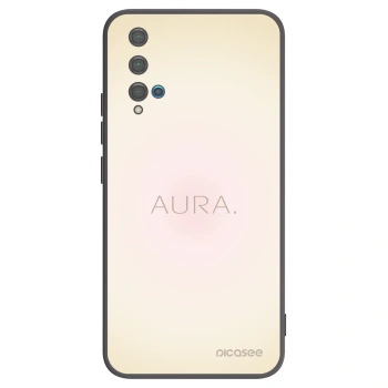 Picasee Huawei Nova 5T Hülle - Schwarzes Silikon - Aura