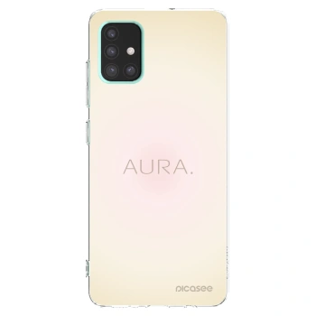 Picasee Samsung Galaxy A51 A515F Hülle - Transparentes Silikon - Aura