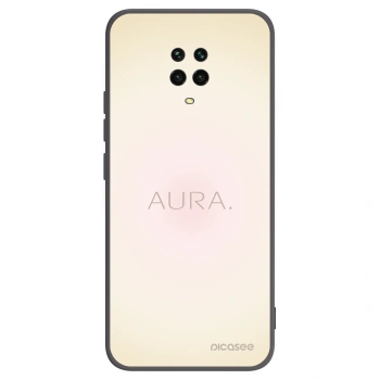 Picasee Xiaomi Redmi Note 9S Hülle - Schwarzes Silikon - Aura