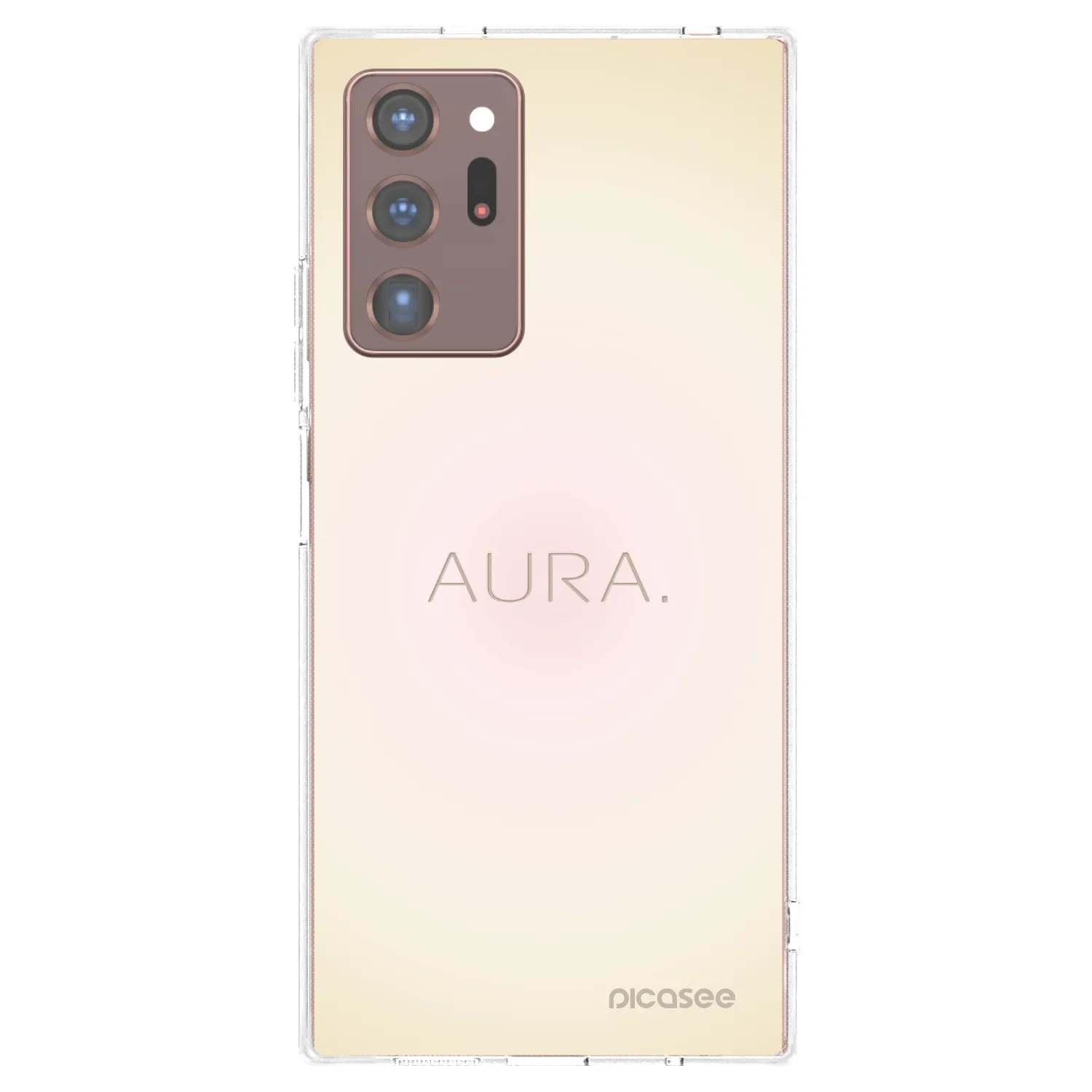 Picasee Samsung Galaxy Note 20 Ultra Hülle - Transparentes Silikon - Aura