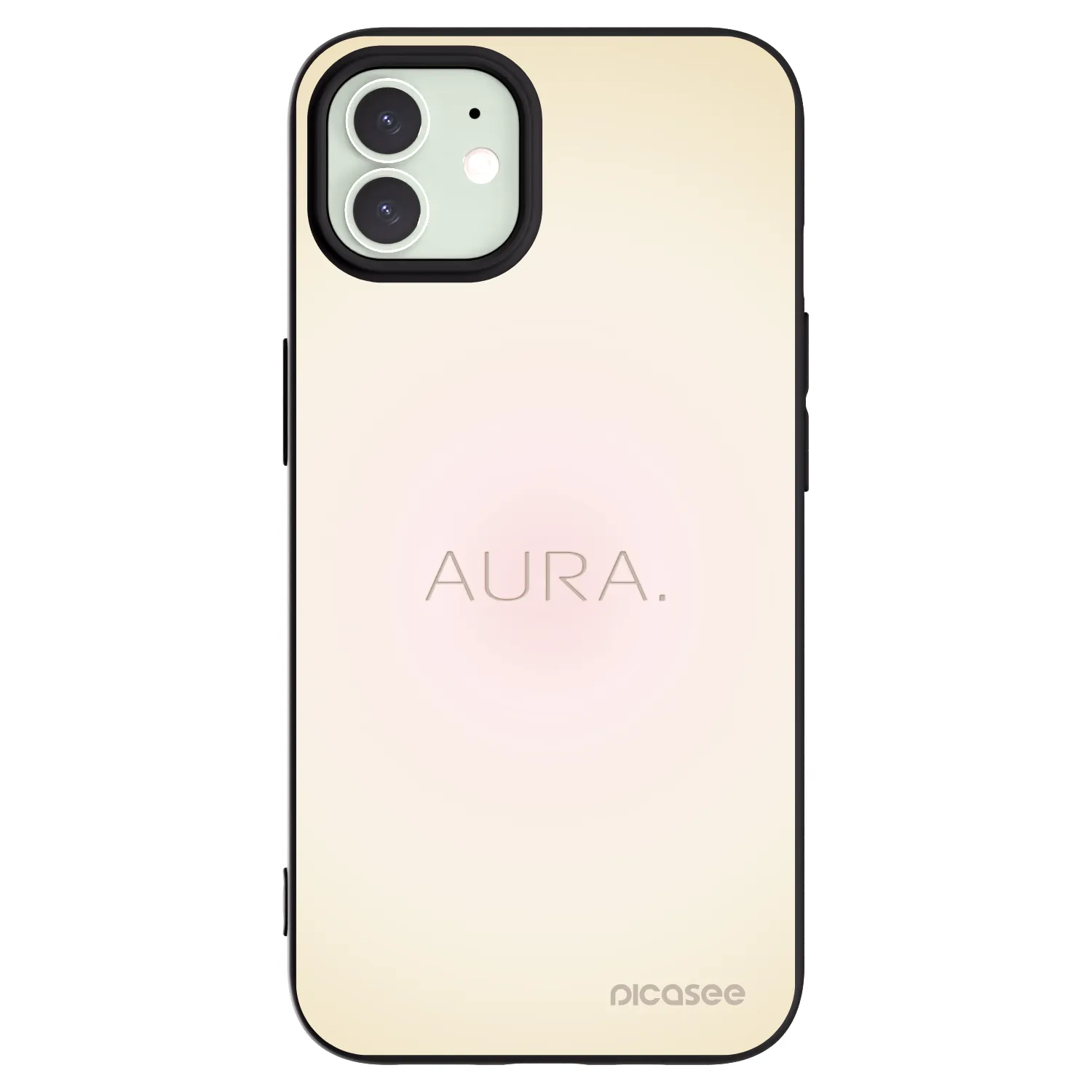 Picasee Apple iPhone 12 Pro Hülle - Schwarzes Silikon - Aura