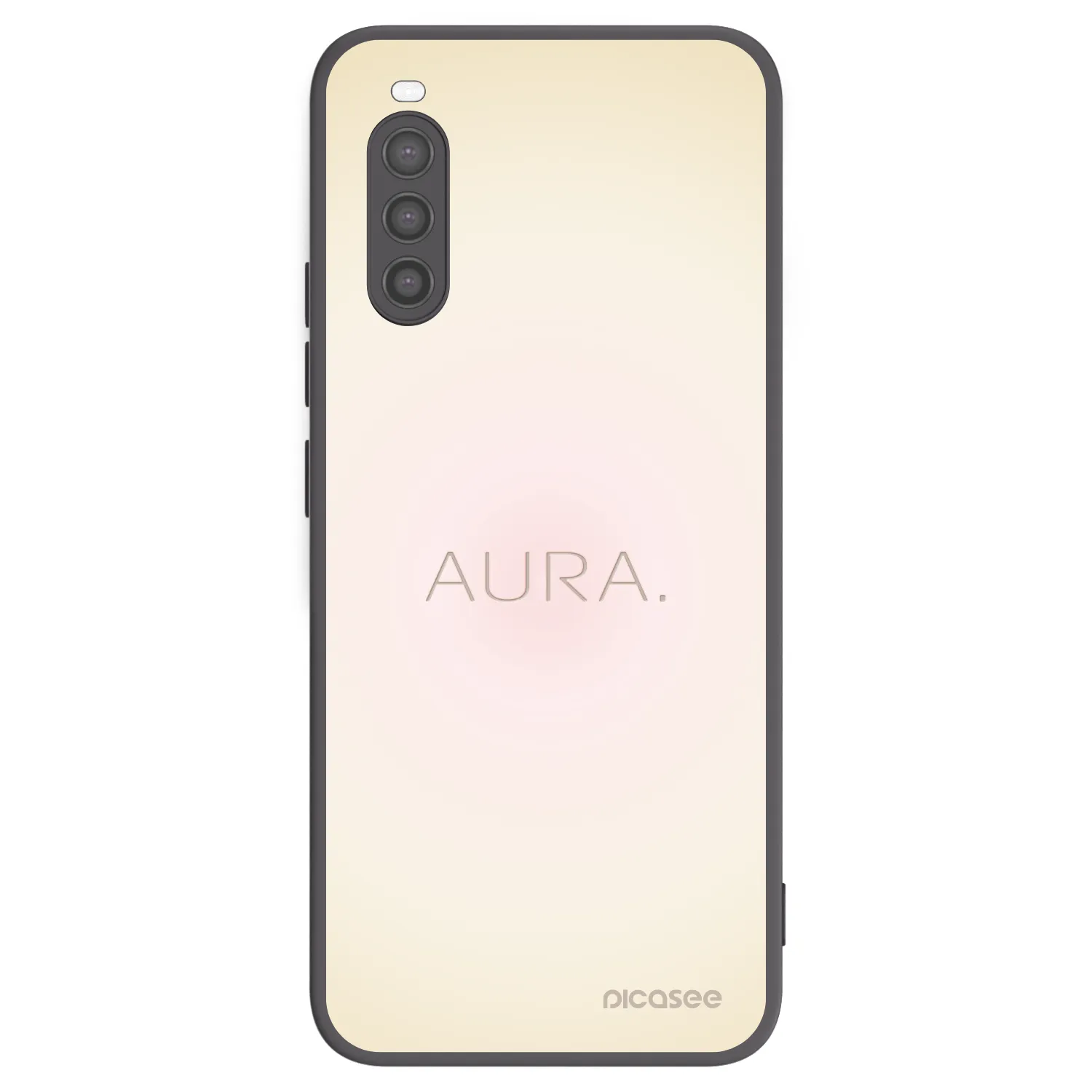 Picasee Sony Xperia 10 II Hülle - Schwarzes Silikon - Aura