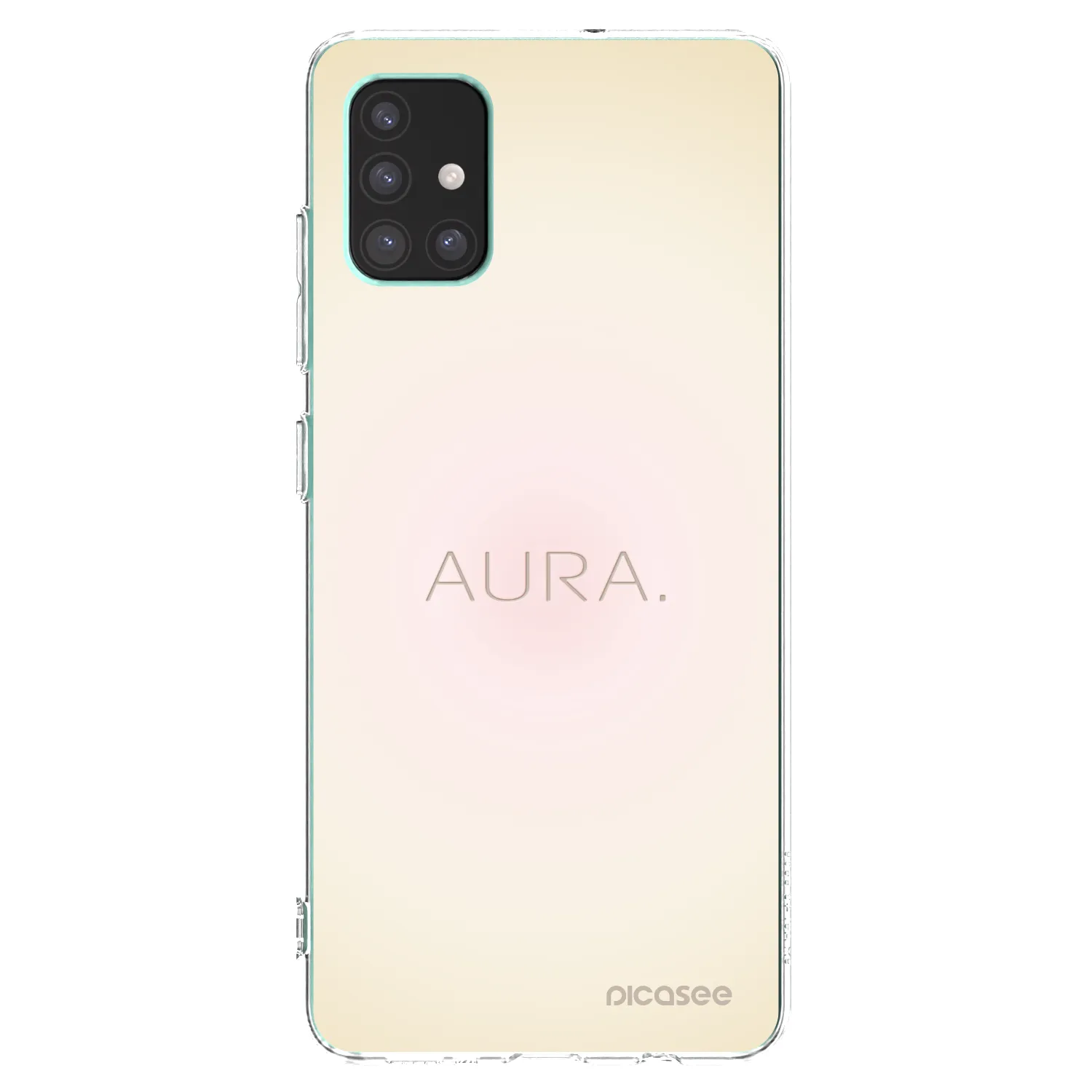 Picasee Samsung Galaxy M51 M515F Hülle - Transparentes Silikon - Aura