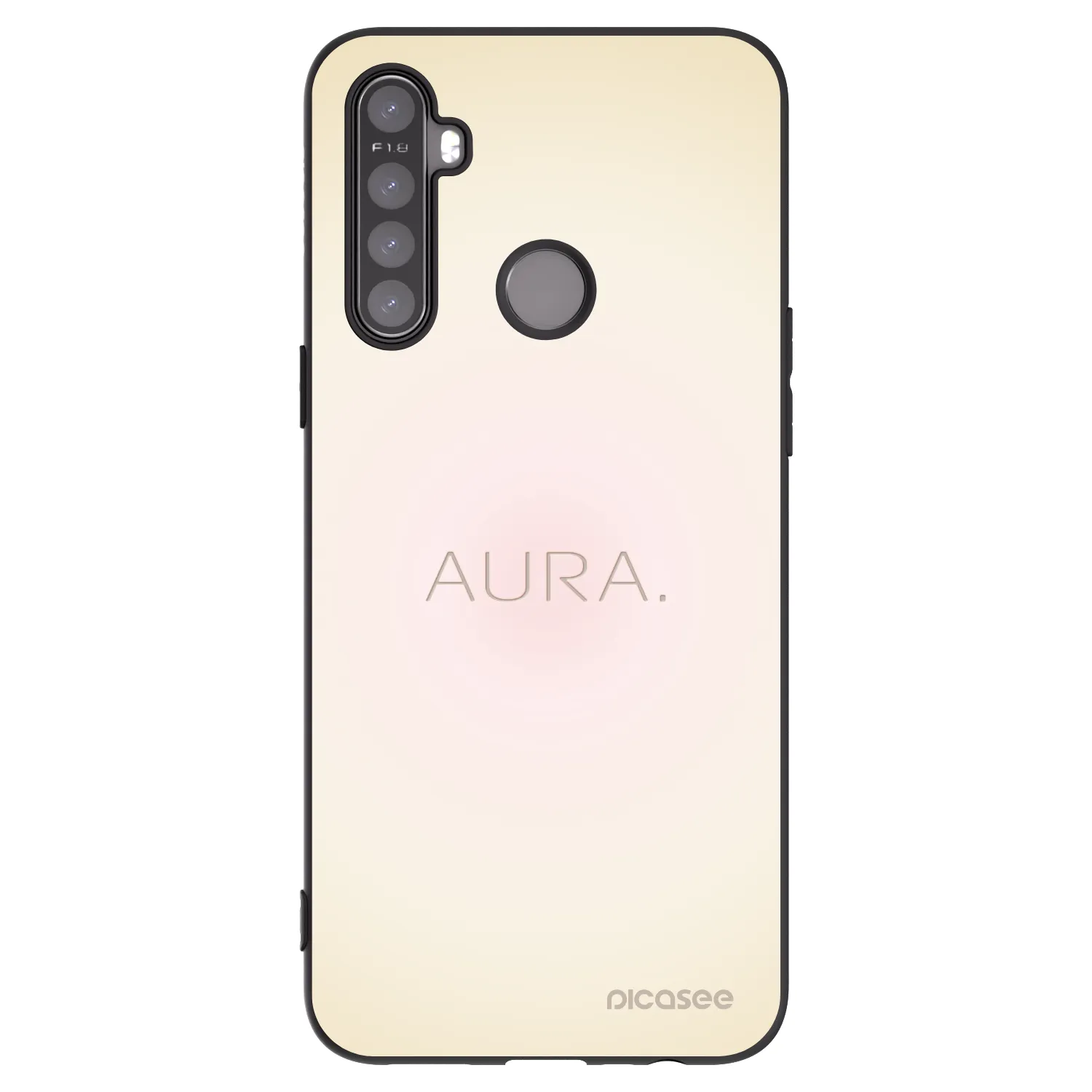 Picasee Realme 6i Hülle - Schwarzes Silikon - Aura