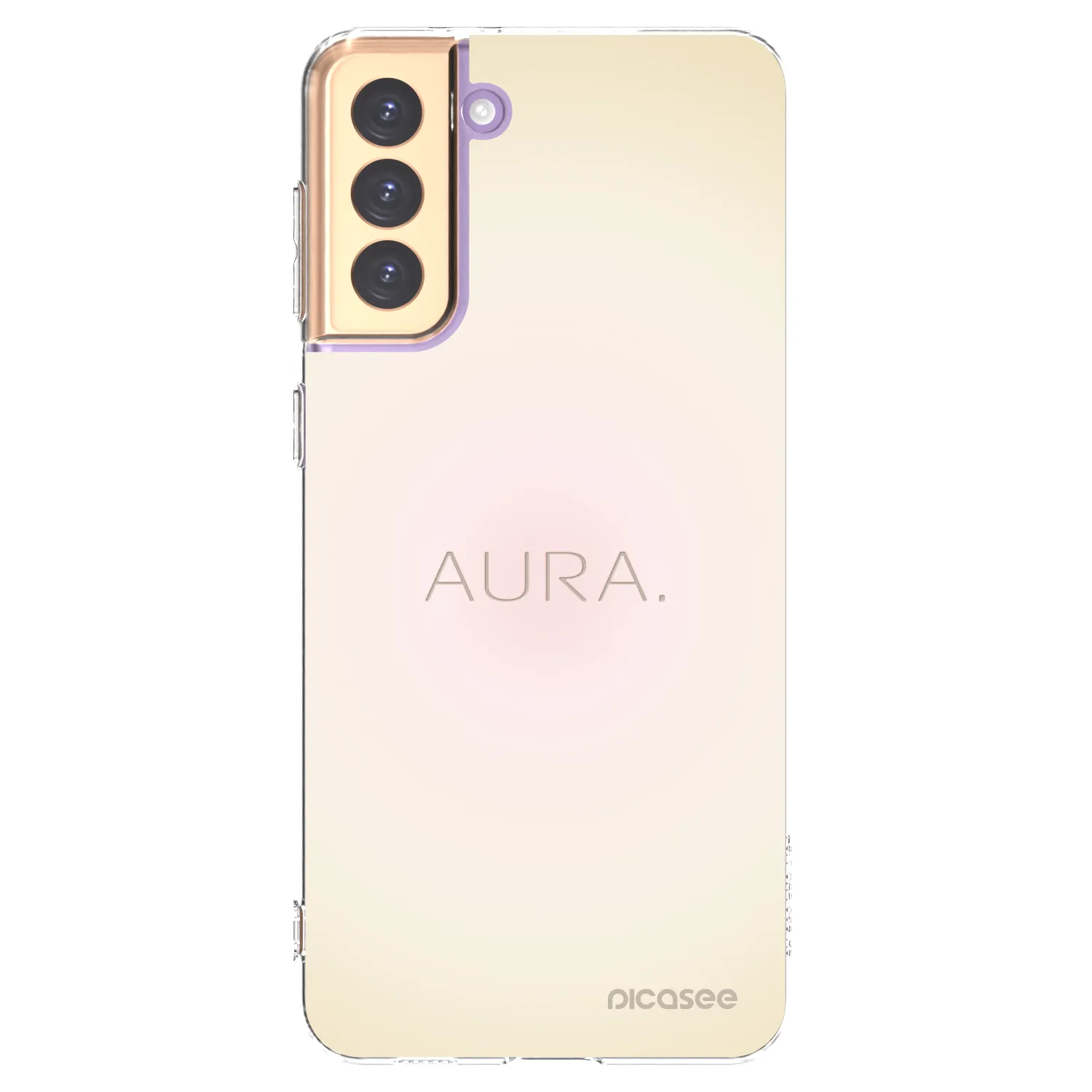 Picasee Samsung Galaxy S21+ 5G G996F Hülle - Transparentes Silikon - Aura