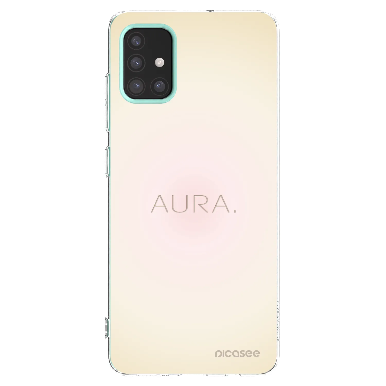 Picasee Samsung Galaxy M31s Hülle - Transparentes Silikon - Aura