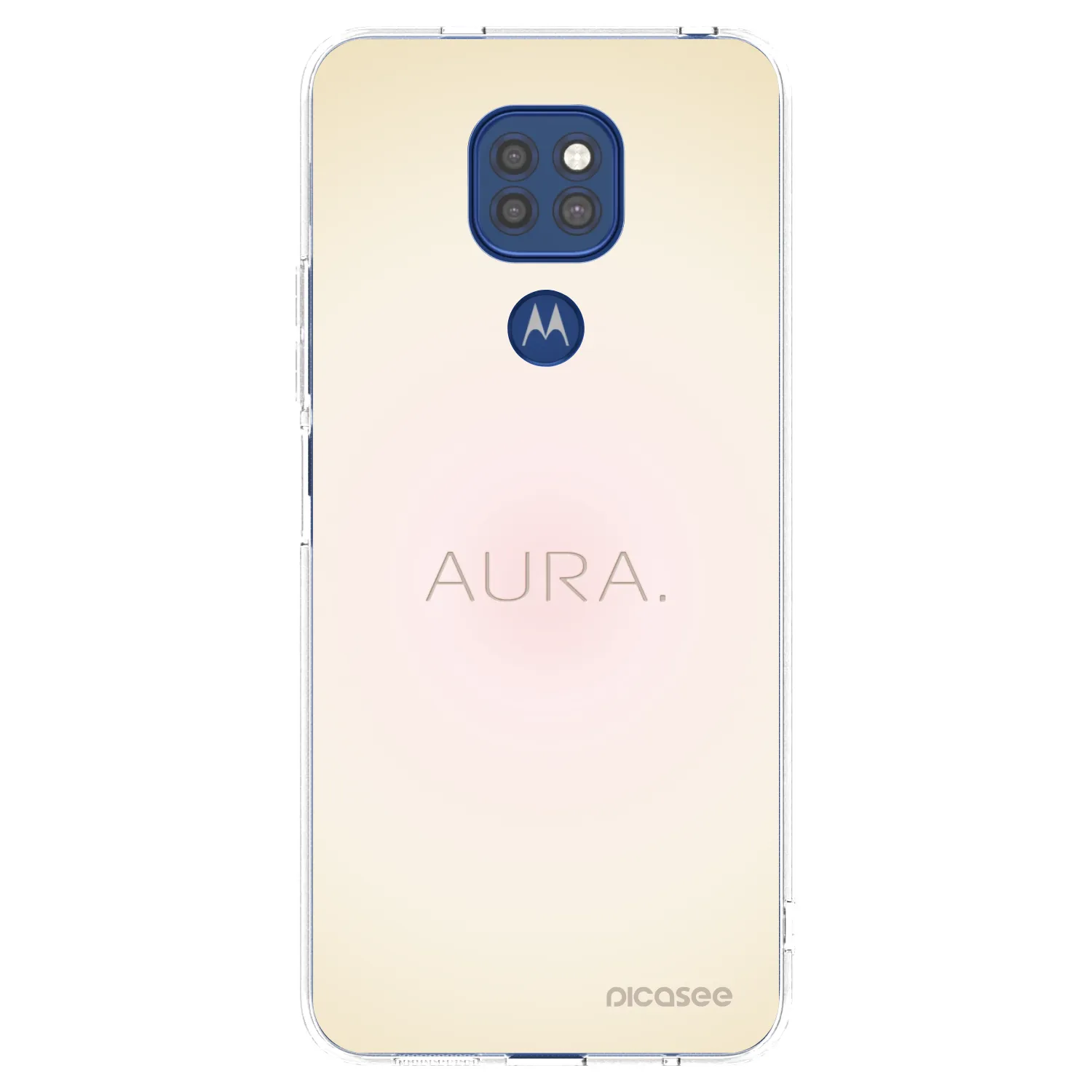 Picasee Motorola Moto G9 Play Hülle - Transparentes Silikon - Aura