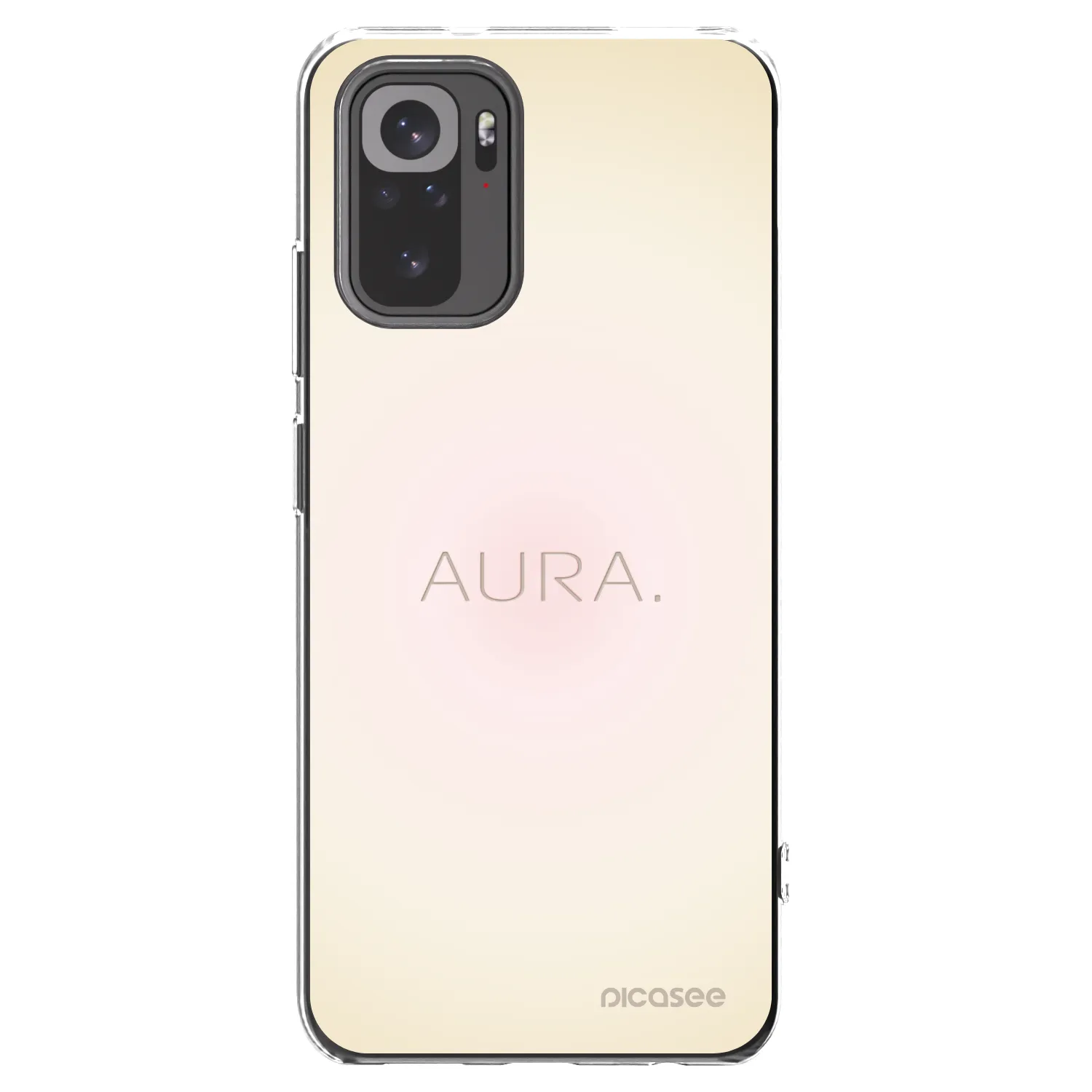 Picasee Xiaomi Redmi Note 10 Hülle - Transparentes Silikon - Aura