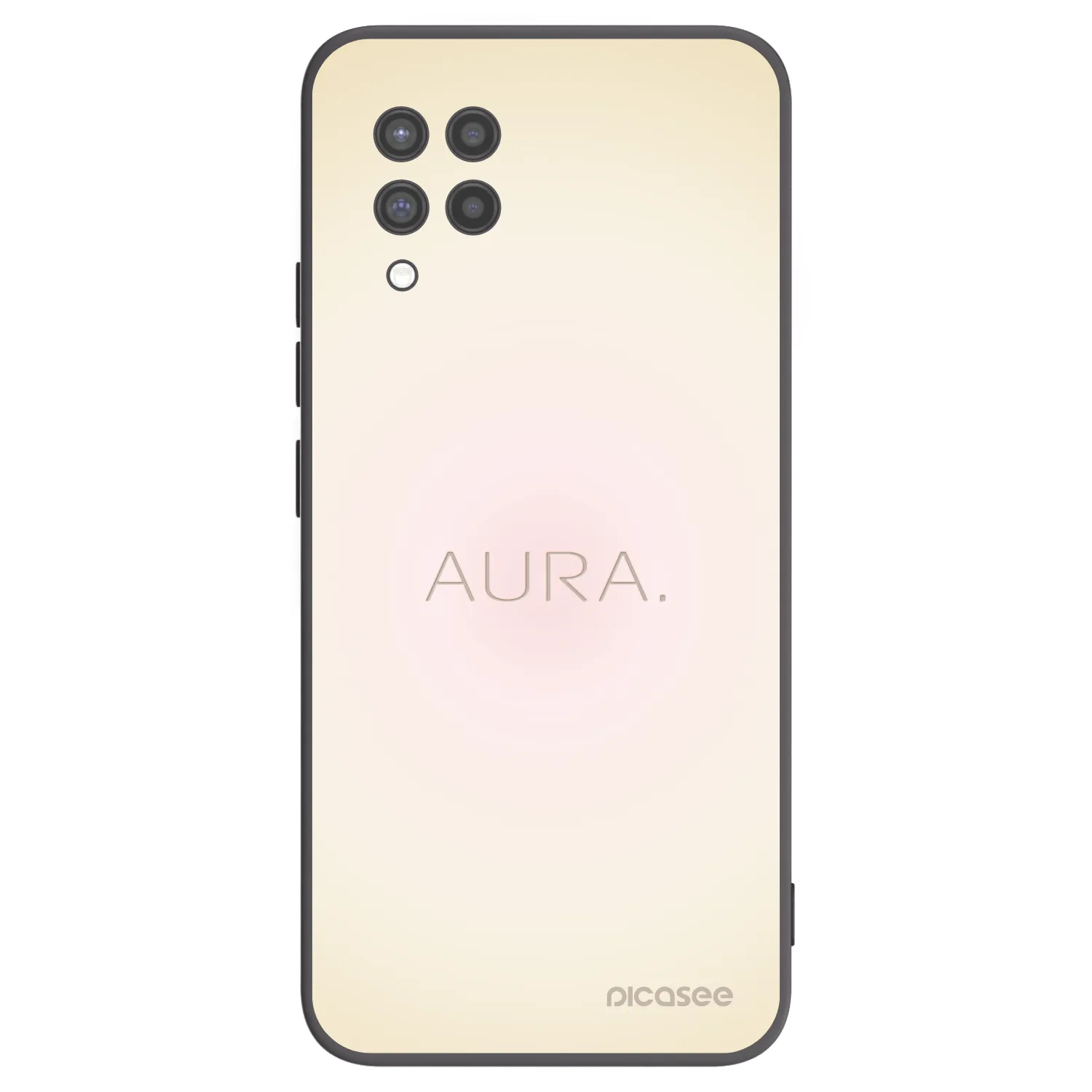 Picasee Samsung Galaxy A42 A426B Hülle - Schwarzes Silikon - Aura