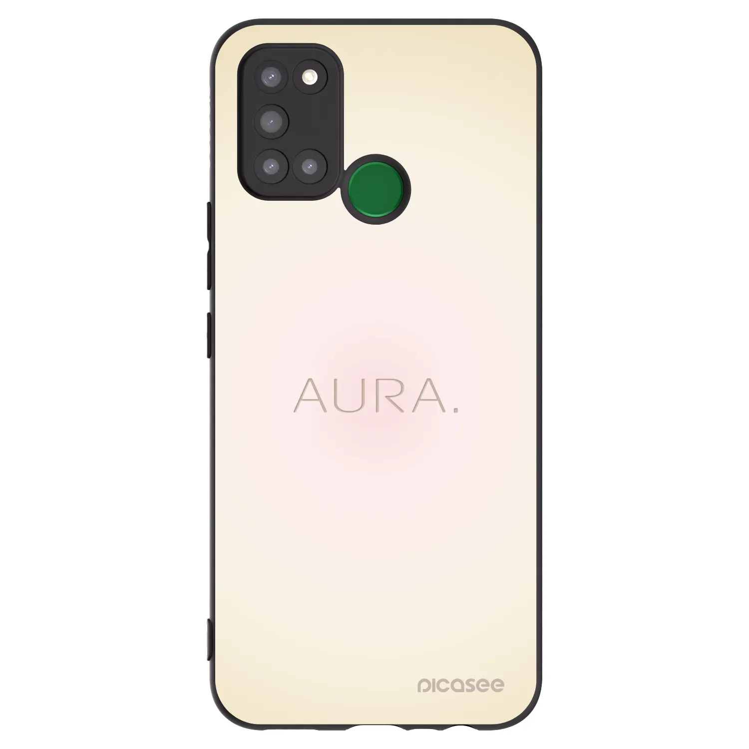 Picasee Realme 7i Hülle - Schwarzes Silikon - Aura