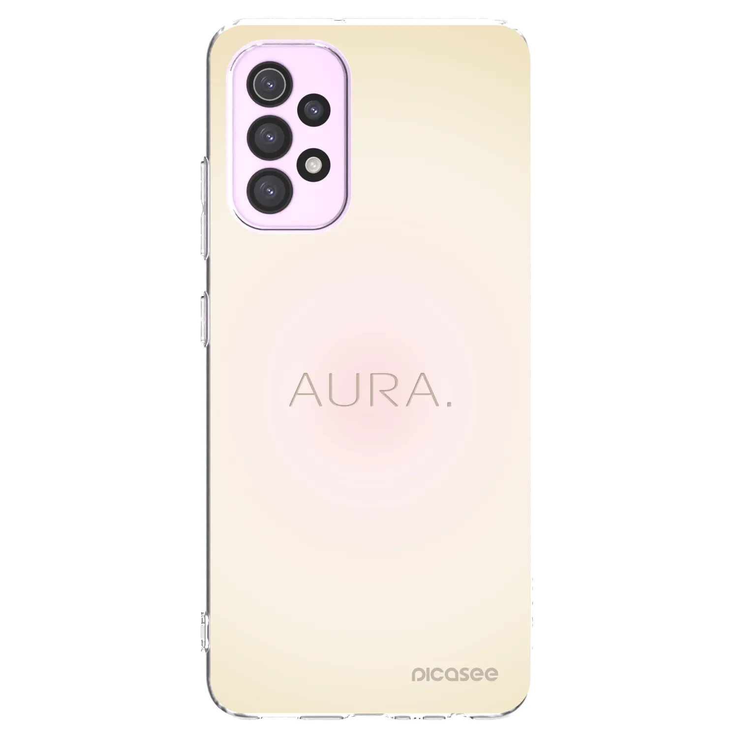 Picasee Samsung Galaxy A32 5G A326B Hülle - Transparentes Silikon - Aura