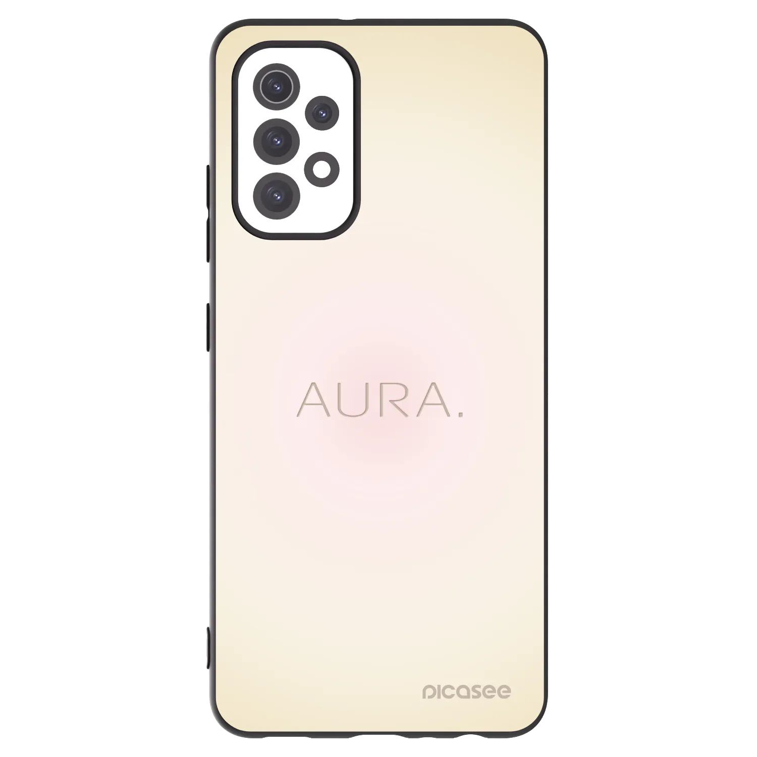 Picasee Samsung Galaxy A32 5G A326B Hülle - Schwarzes Silikon - Aura
