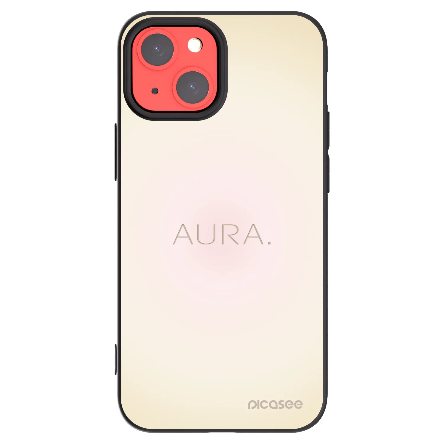 Picasee Apple iPhone 13 mini Hülle - Schwarzes Silikon - Aura