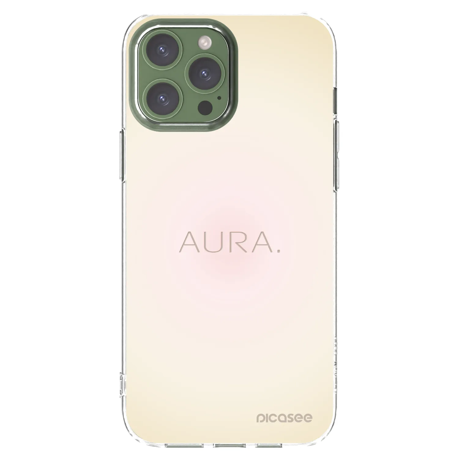 Picasee Apple iPhone 13 Pro Max Hülle - Transparentes Silikon - Aura