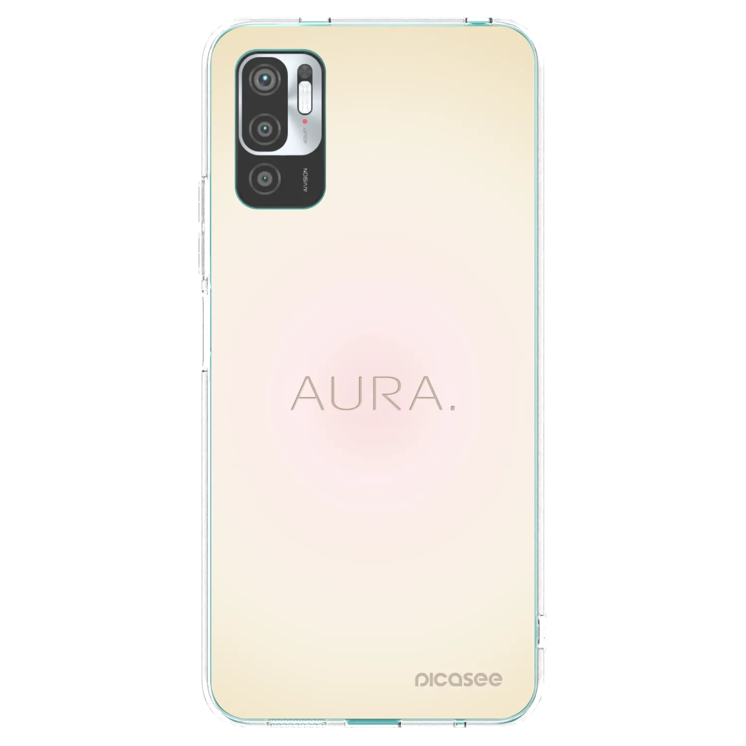Picasee Xiaomi Redmi Note 10 5G Hülle - Transparentes Silikon - Aura