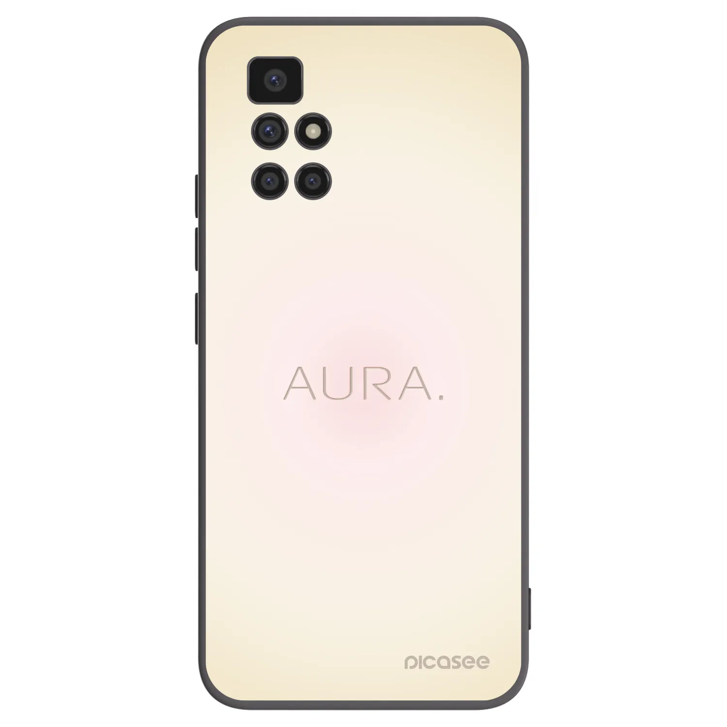 Picasee Xiaomi Redmi 10 Hülle - Schwarzes Silikon - Aura