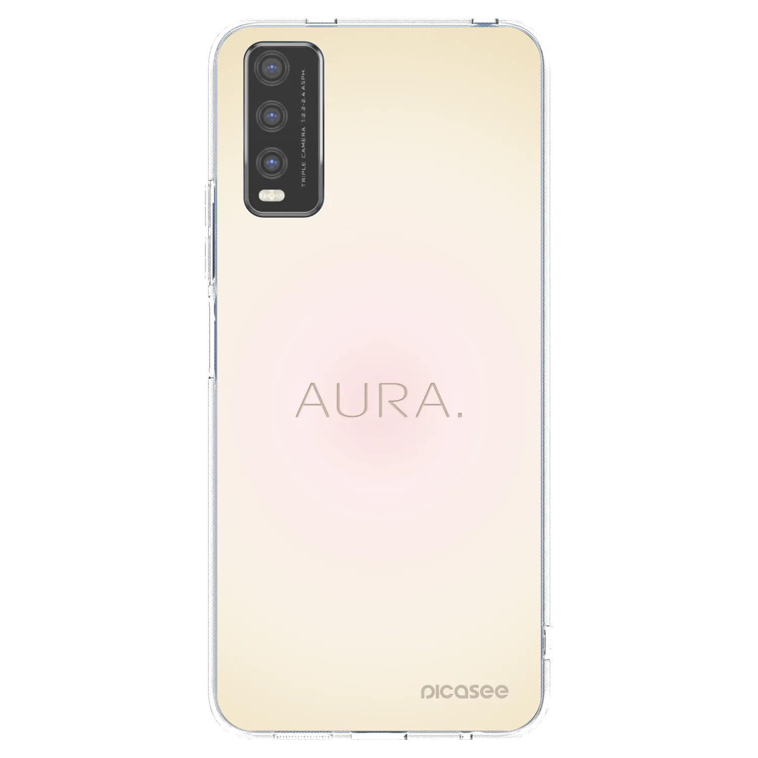 Picasee Vivo Y20s Hülle - Transparentes Silikon - Aura