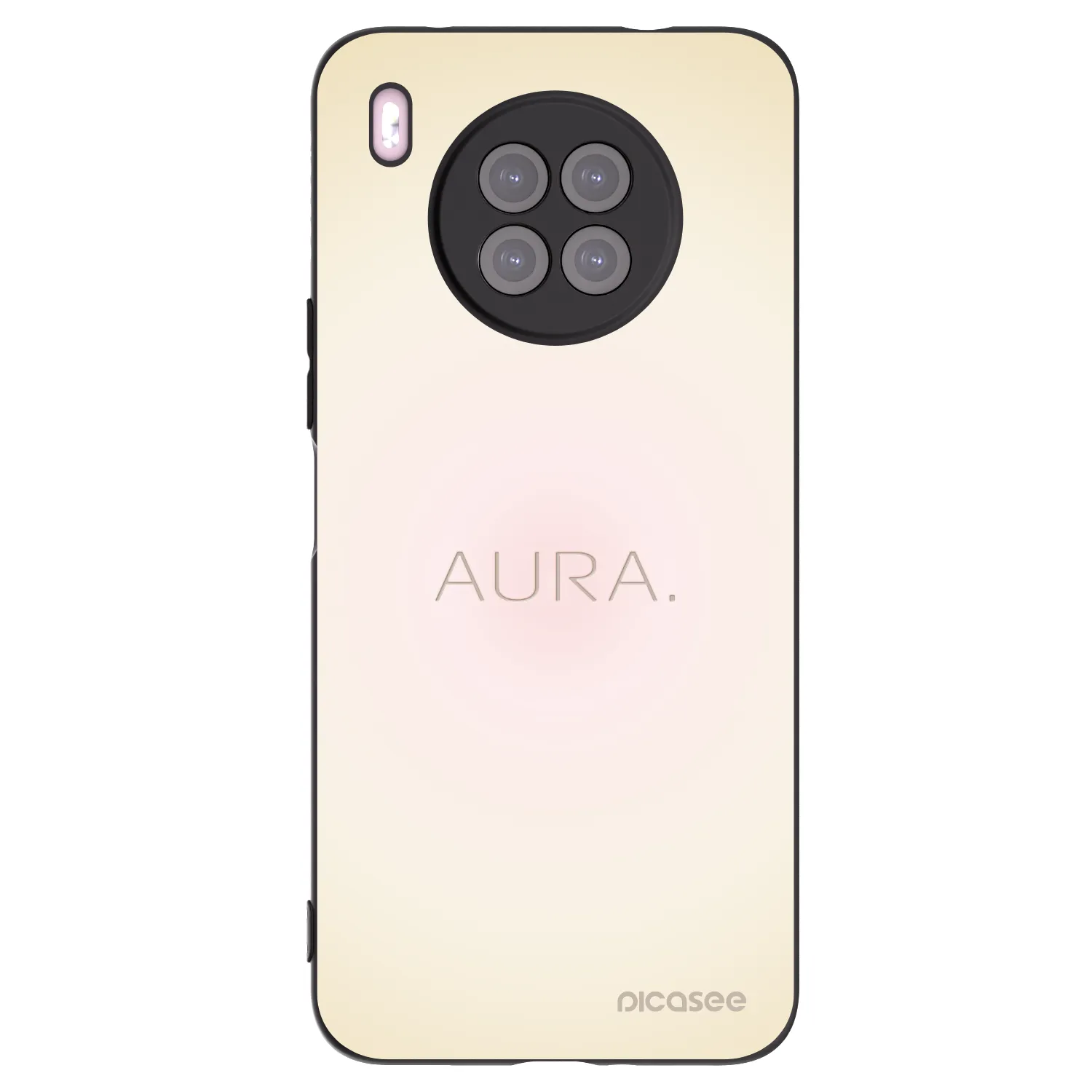 Picasee Huawei Nova 8i Hülle - Schwarzes Silikon - Aura