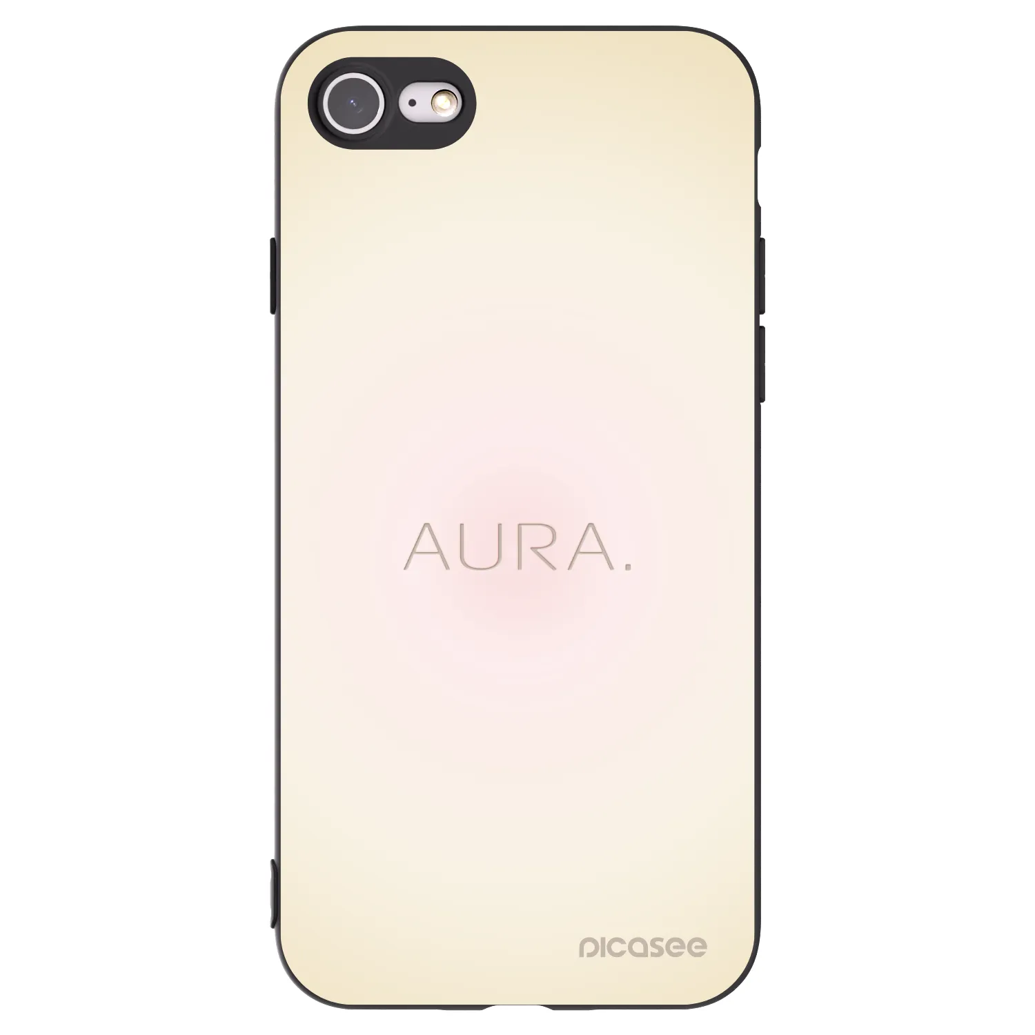 Picasee Apple iPhone SE 2022 Hülle - Schwarzes Silikon - Aura