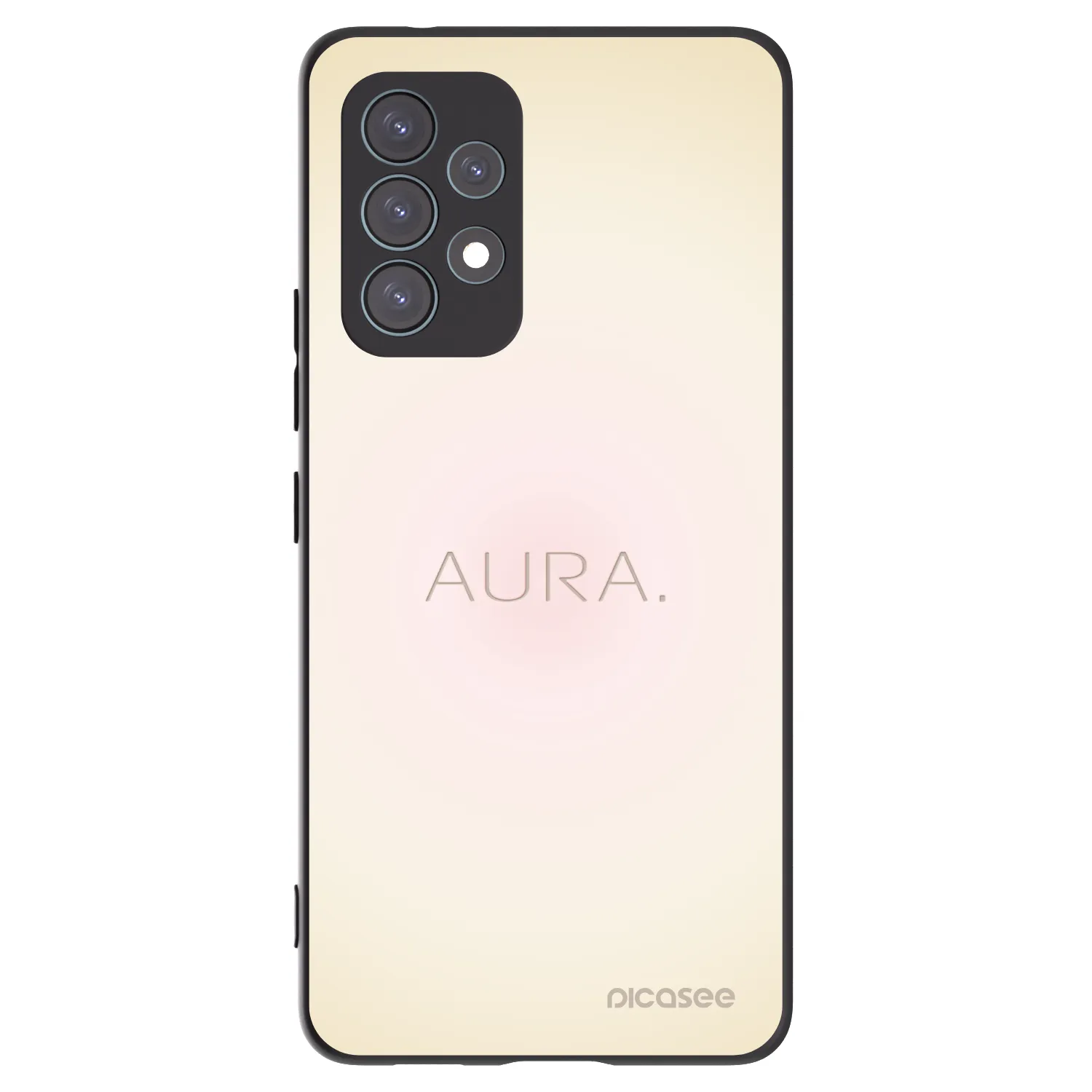 Picasee Samsung Galaxy A53 5G A536 Hülle - Schwarzes Silikon - Aura