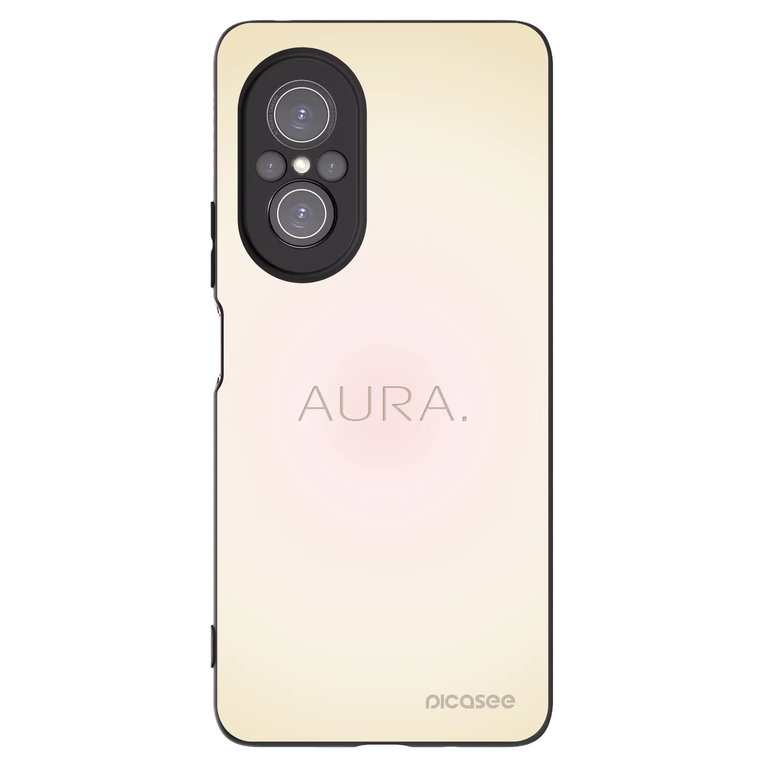 Picasee Huawei Nova 9 SE Hülle - Schwarzes Silikon - Aura