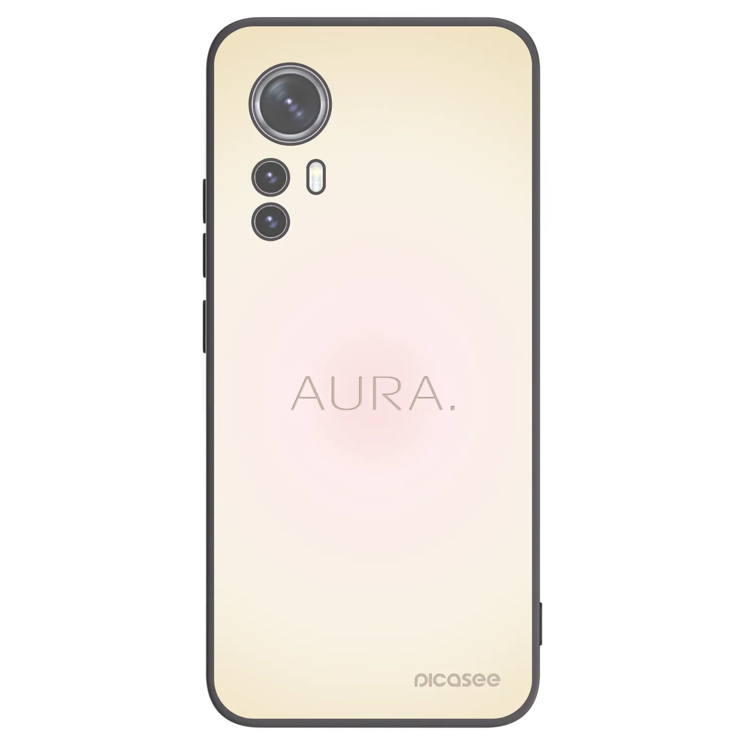 Picasee Xiaomi 12 Hülle - Schwarzes Silikon - Aura