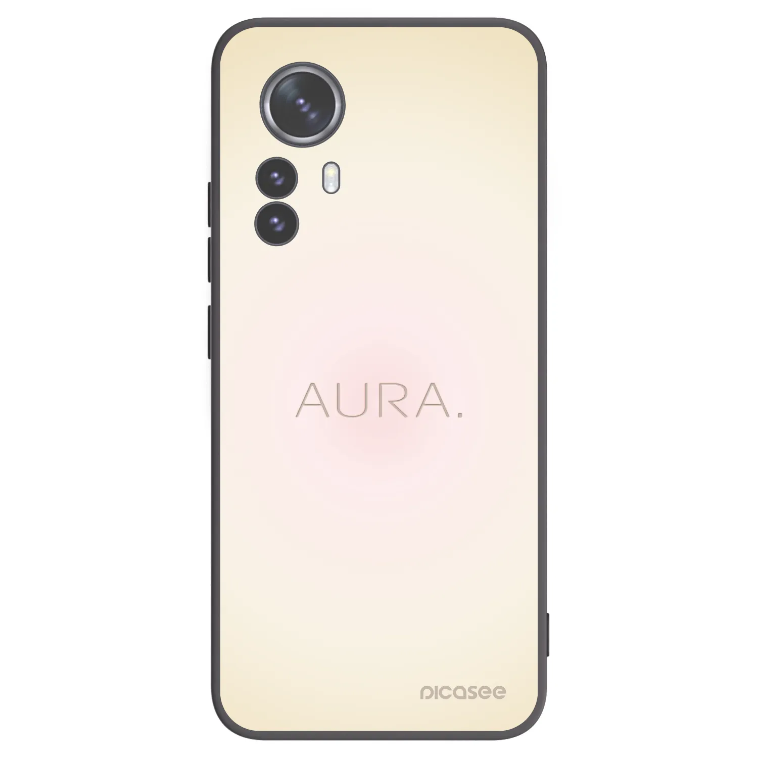Picasee Xiaomi 12 Pro Hülle - Schwarzes Silikon - Aura