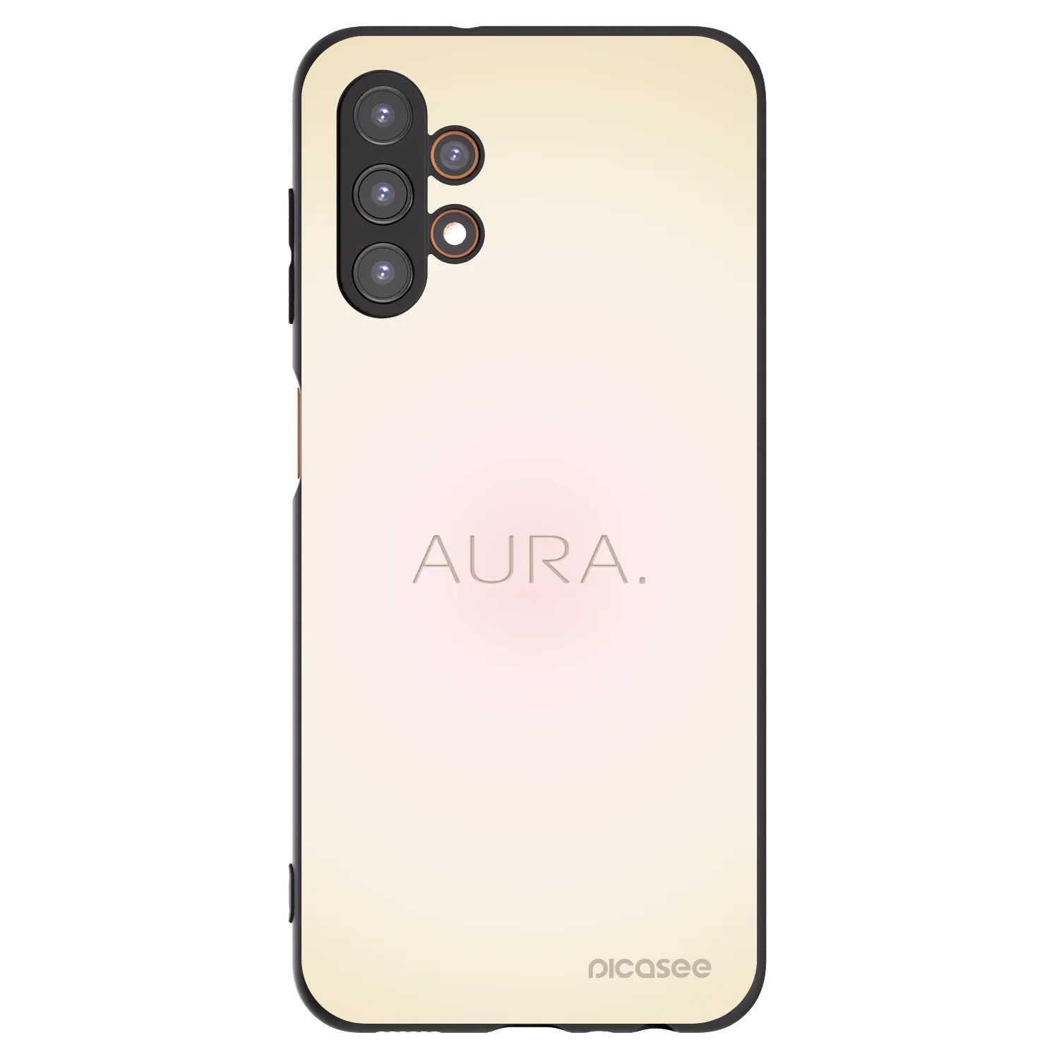 Picasee Samsung Galaxy A13 4G A135 Hülle - Schwarzes Silikon - Aura