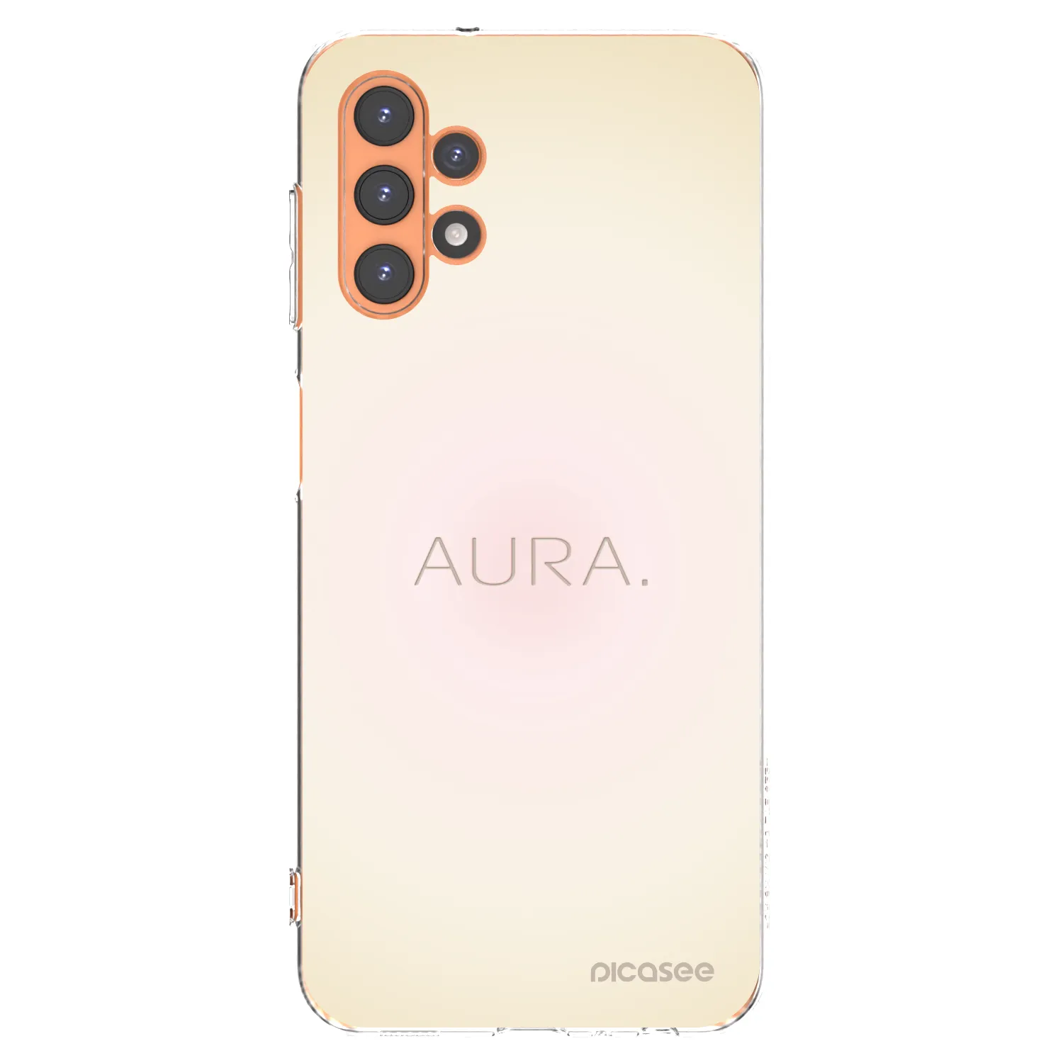 Picasee Samsung Galaxy A13 4G A135 Hülle - Transparentes Silikon - Aura