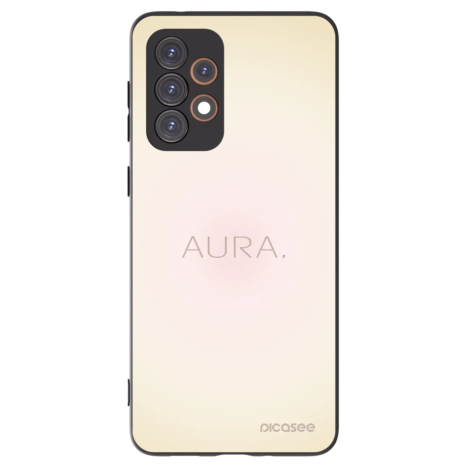 Picasee Samsung Galaxy A33 5G A336 Hülle - Schwarzes Silikon - Aura