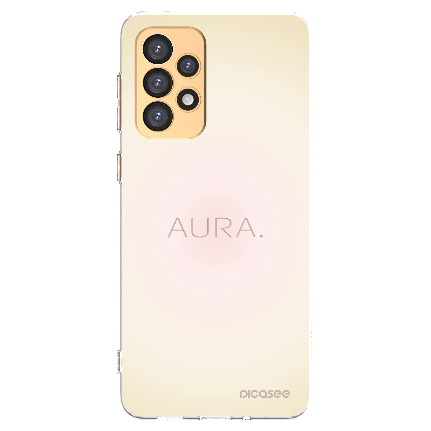 Picasee Samsung Galaxy A33 5G A336 Hülle - Transparentes Silikon - Aura