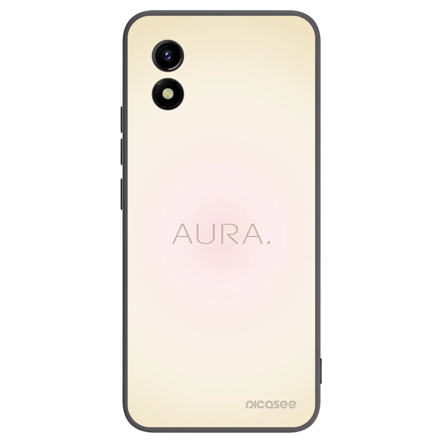 Picasee Vivo Y01 Hülle - Schwarzes Silikon - Aura