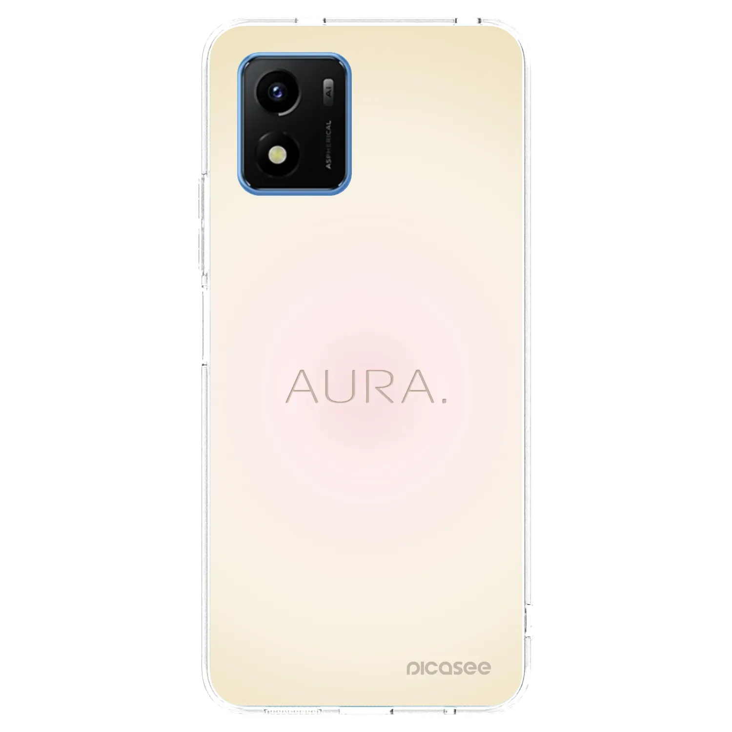 Picasee Vivo Y01 Hülle - Transparentes Silikon - Aura