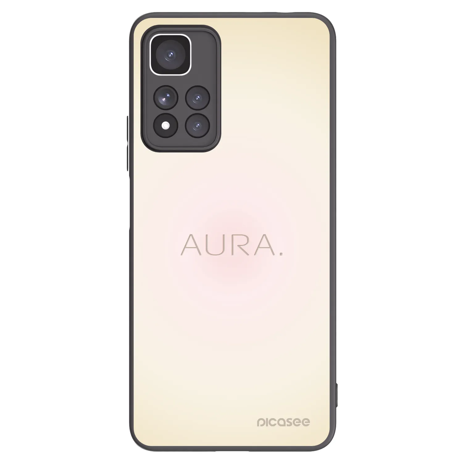Picasee Xiaomi Redmi Note 11 Pro+ 5G Hülle - Schwarzes Silikon - Aura