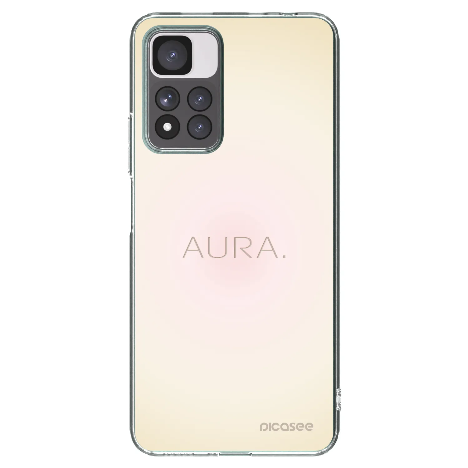 Picasee Xiaomi Redmi Note 11 Pro+ 5G Hülle - Transparentes Silikon - Aura
