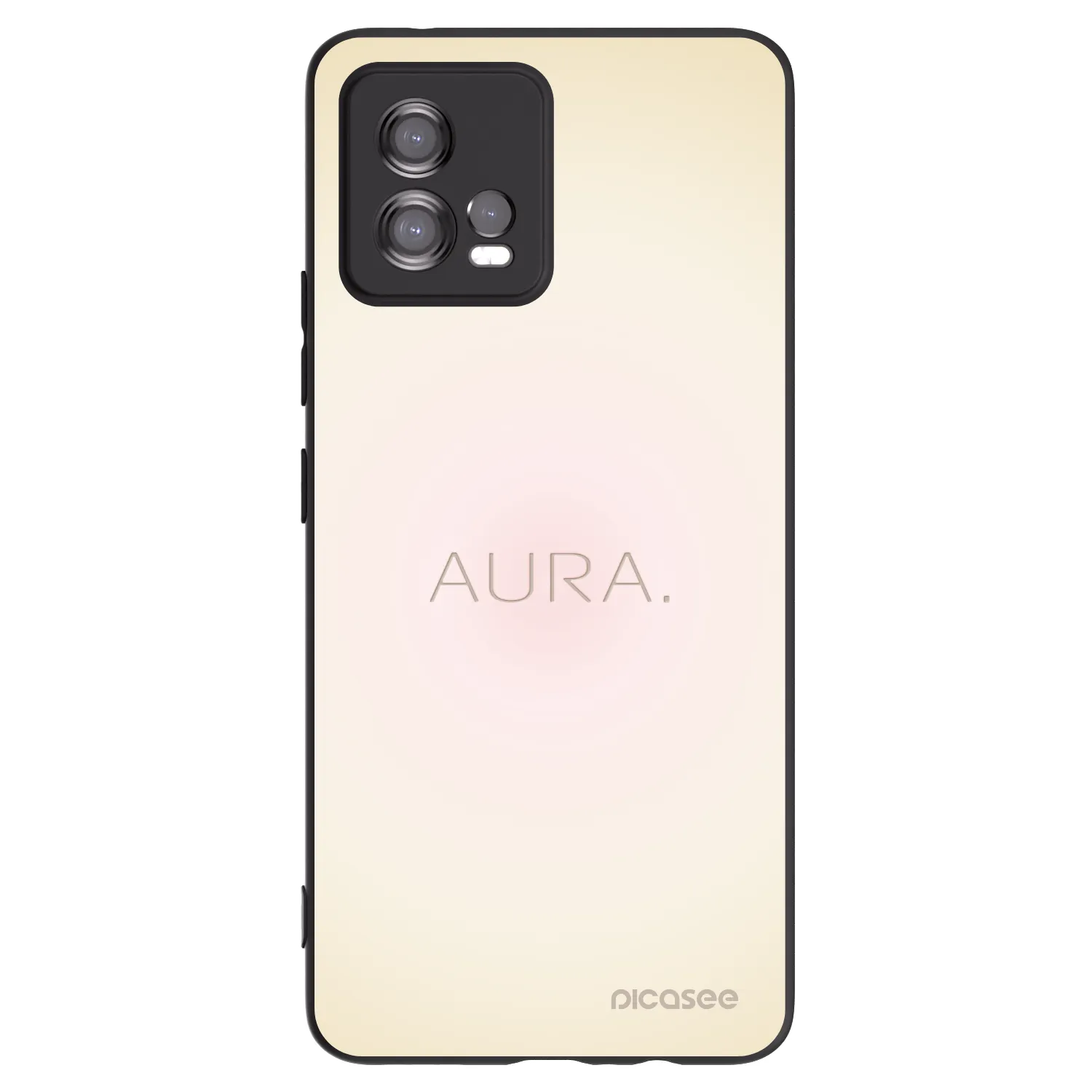 Picasee Motorola Moto G72 Hülle - Schwarzes Silikon - Aura
