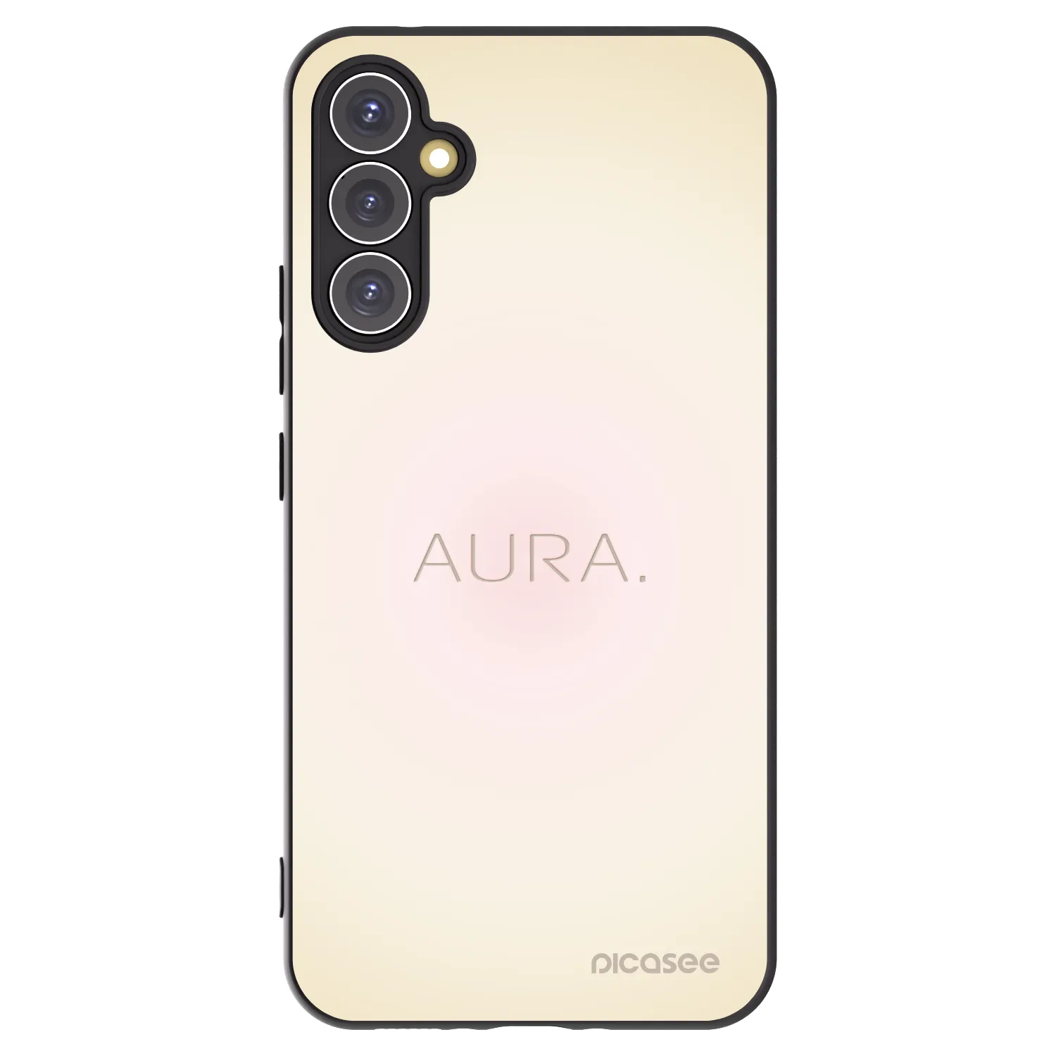 Picasee Samsung Galaxy A34 5G A346B Hülle - Schwarzes Silikon - Aura