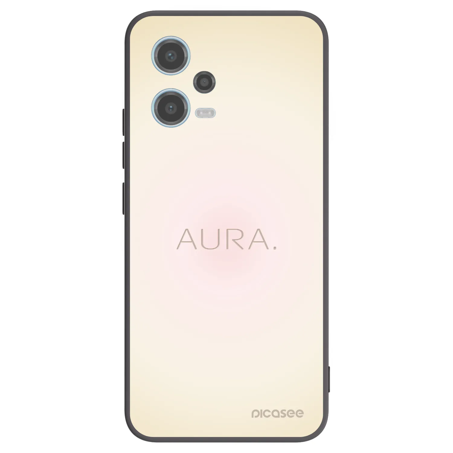 Picasee Xiaomi Redmi Note 12 5G Hülle - Schwarzes Silikon - Aura