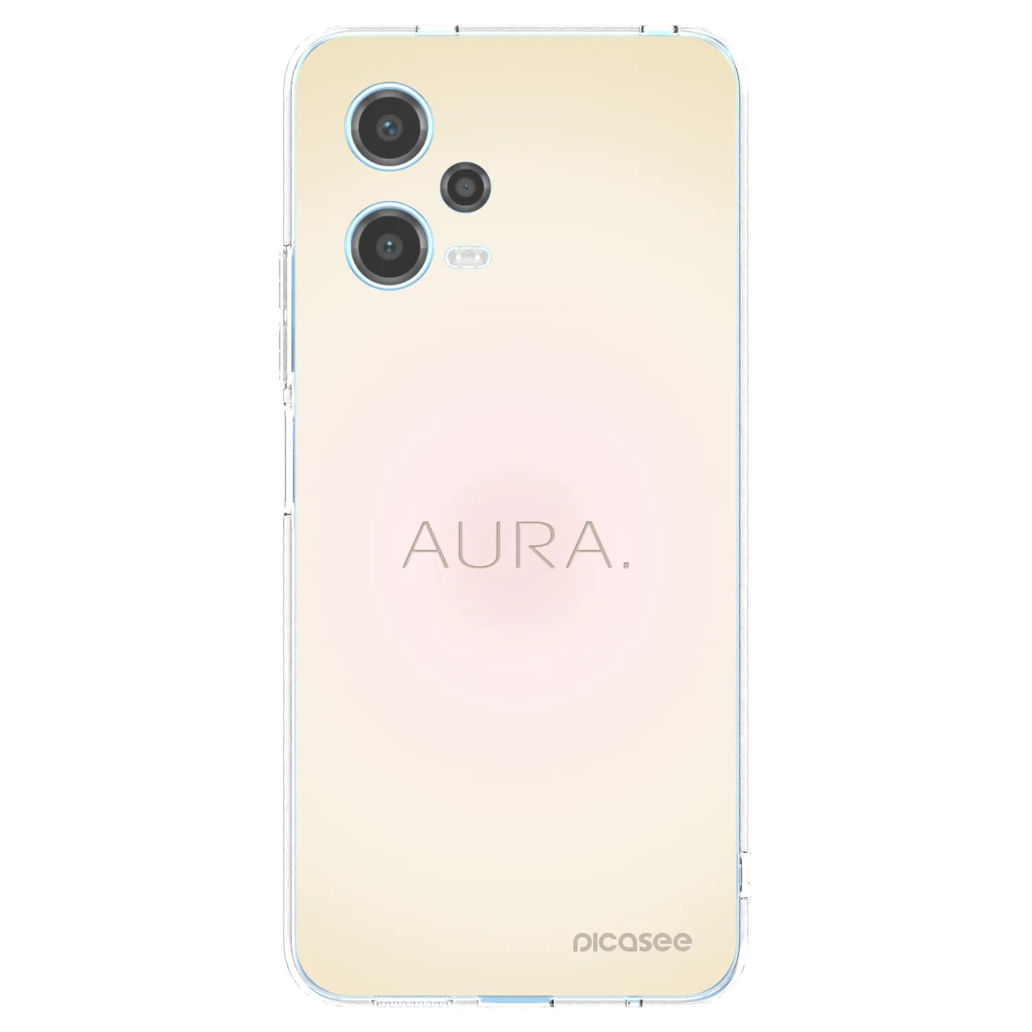 Picasee Xiaomi Redmi Note 12 5G Hülle - Transparentes Silikon - Aura