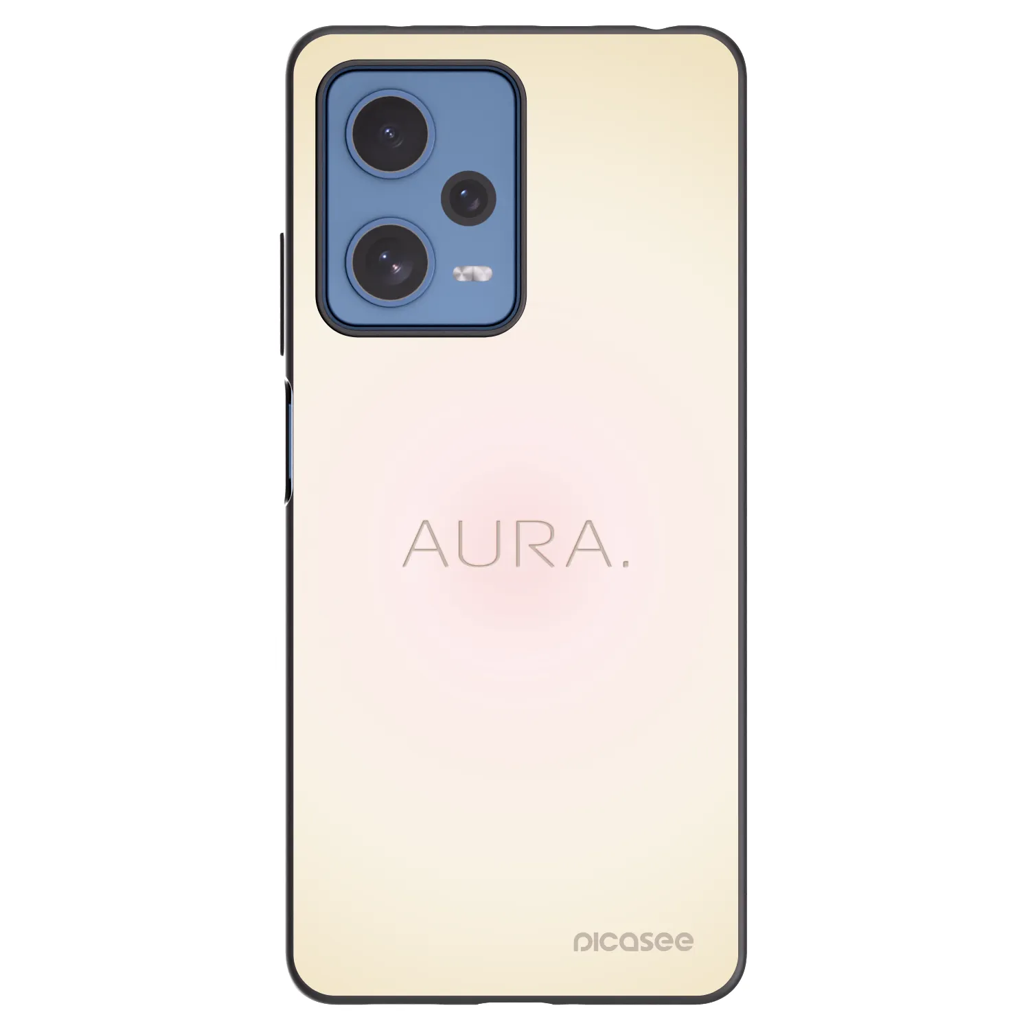 Picasee Xiaomi Redmi Note 12 Pro 5G Hülle - Schwarzes Silikon - Aura