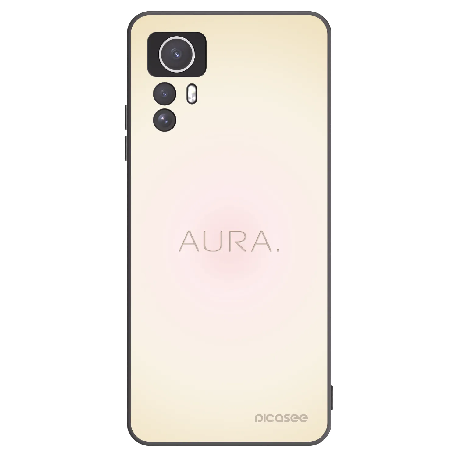 Picasee Xiaomi Redmi Note 12S Hülle - Schwarzes Silikon - Aura