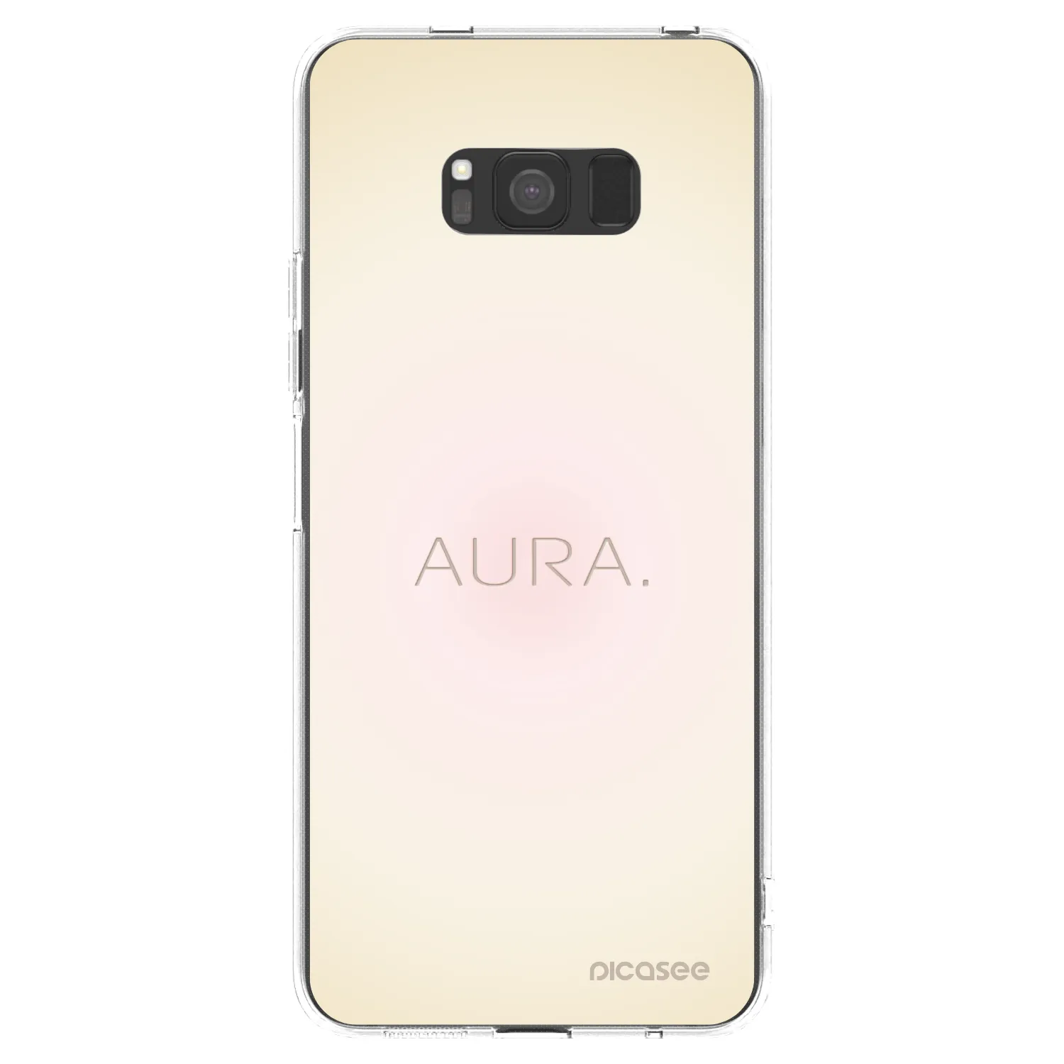 Picasee Samsung Galaxy S8 G950F Hülle - Transparentes Silikon - Aura