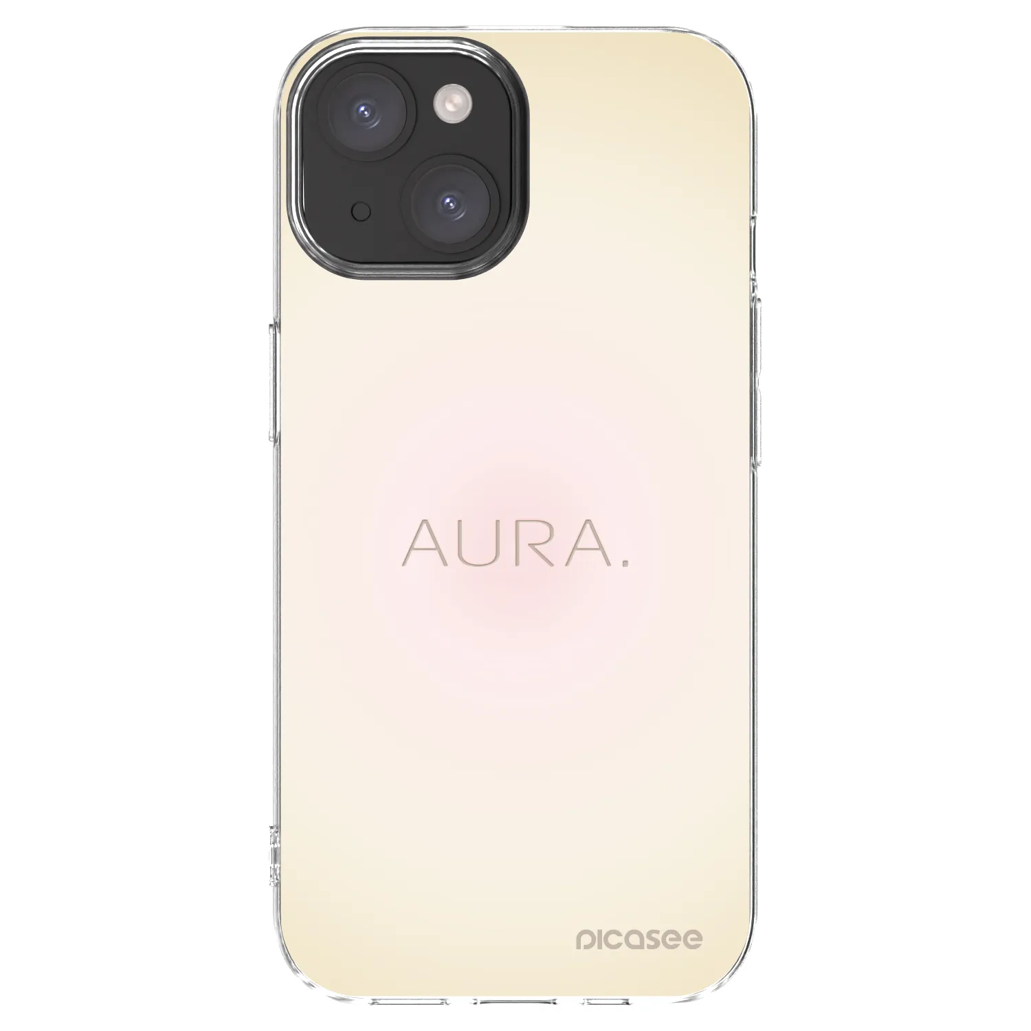 Picasee Apple iPhone 15 Hülle - Transparentes Silikon - Aura