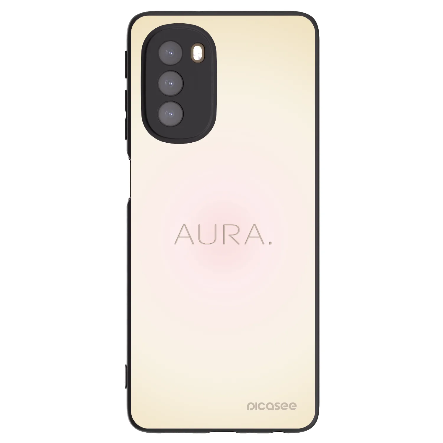 Picasee Motorola Moto G51 Hülle - Schwarzes Silikon - Aura