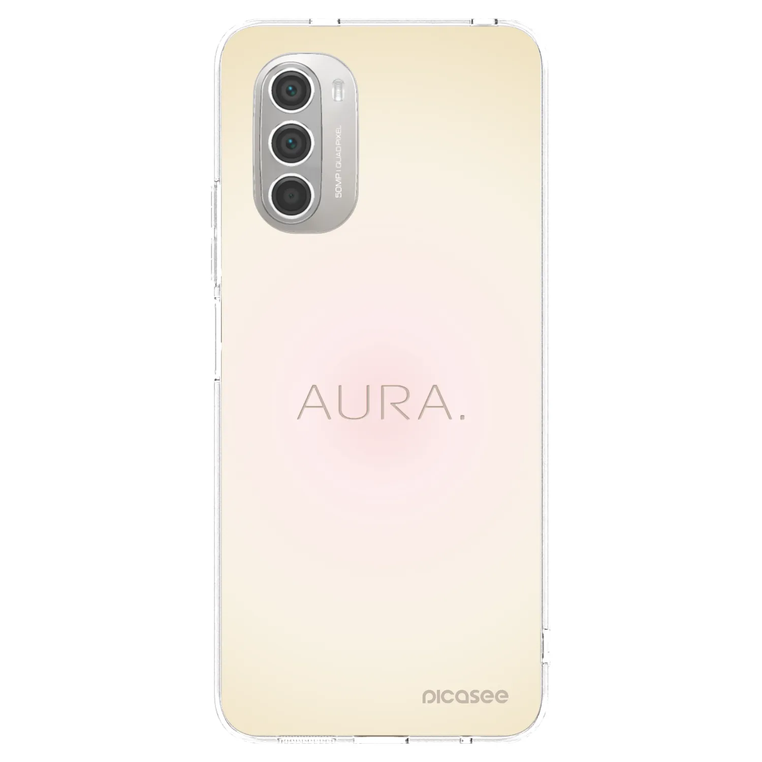Picasee Motorola Moto G51 Hülle - Transparentes Silikon - Aura